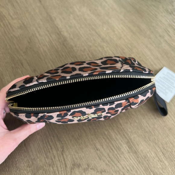 Kate Spade Brown and Black Animal Print Cosmetic Bag - Picture 4 of 4